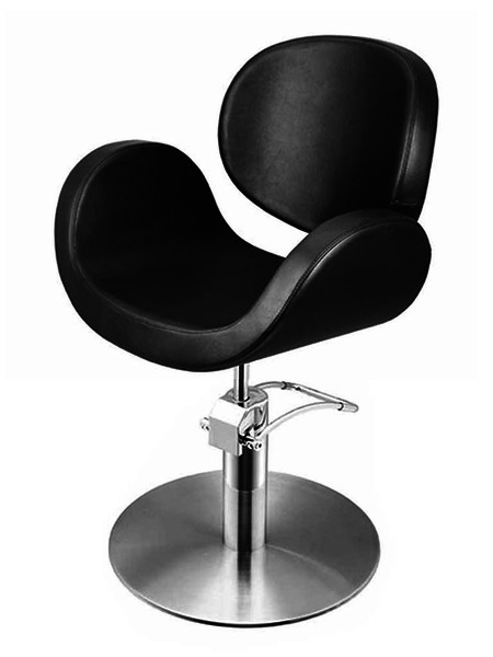 Fauteuil Conscientia Noir Base Ronde