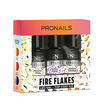 Kit Fire Flakes Top Coats Pronails x3