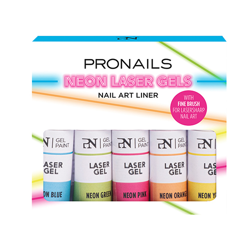 Néon Laser Gel - Liners Nails Art - 5 pcs