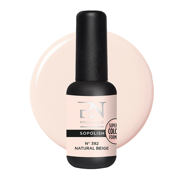 Vernis Semi-Permanent Sopolish N°392 Natural Beige ProNails 8ml