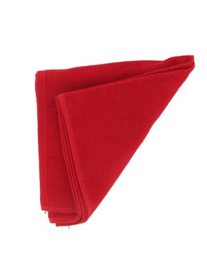 Serviettes JS 50cm x 75cm 320g/m² Rouge12pcs