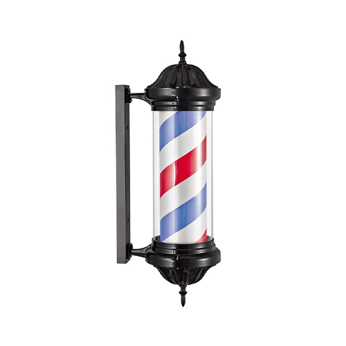 Enseigne Barber Rotative Lumineuse Forme Cylindre