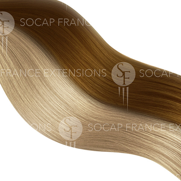 Extention Adhésive Soft Hair N°18/24 Blond Doré/Blond Clair Cendré x10