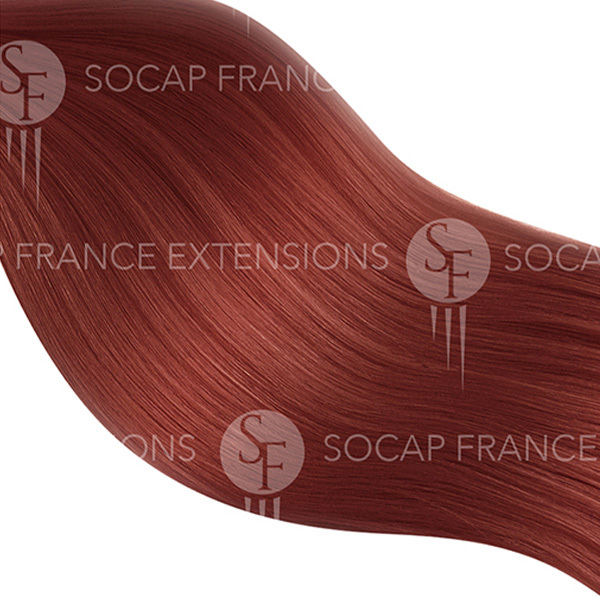 Extention Adhésive Soft Hair N°35 Blond Foncé Rouge Cuivré x10