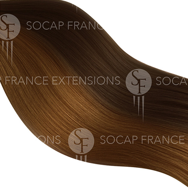 Extention Adhésive Soft Hair N°6/12 châtain clair/blond foncé doré x10