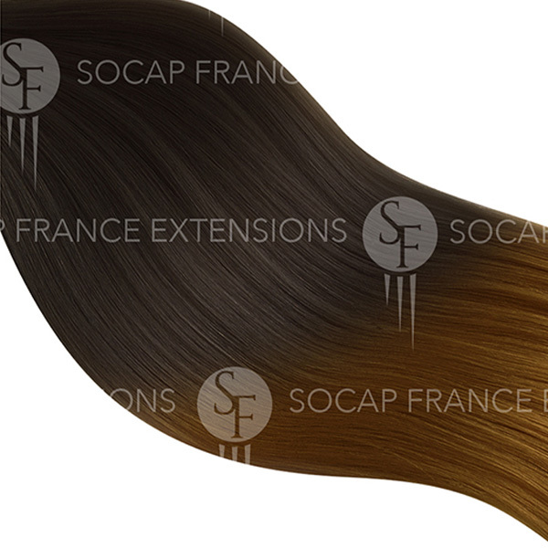 Extention Adhésive Soft Hair  N°4/14 Châtain Clair/Blond Doré x10