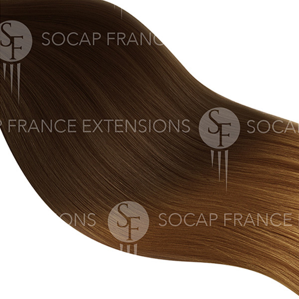 Extention Adhésive Soft Hair  N°6/27 Châtain Clair/Blond Clair Doré Profond x10