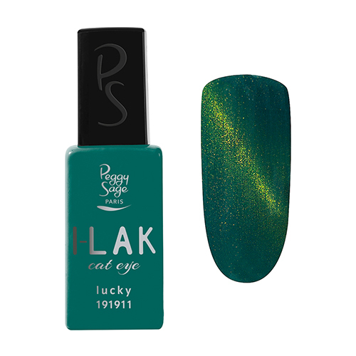 ILak Soak Off Gel Polish Cat Eyes Lucky Peggy Sage 11ml