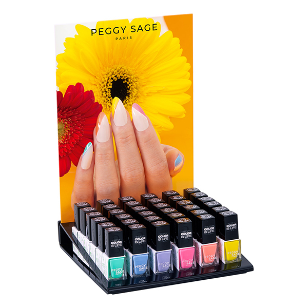 Présentoir 36 mini vernis Color is life Summer 2023 Peggy Sage