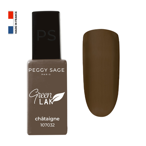 Vernis à Ongles Green Lak N°032 châtaigne Peggy Sage 10ml