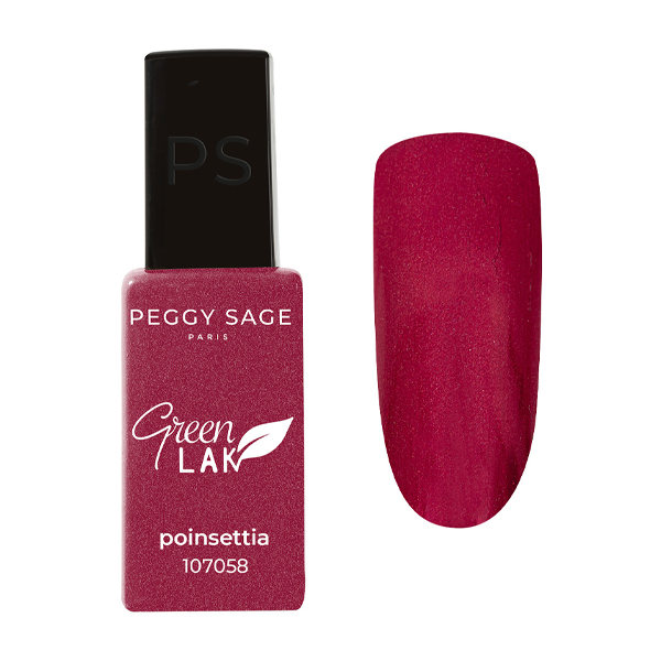 Vernis à Ongles Green Lak Pailleté N°058 Poinsettia Peggy Sage 10ml