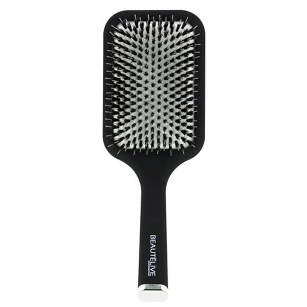 Brosse Paddle Rectangulaire en sanglier et Picots Synthetic Blanc