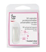 Capsules Frosted Clear Universelles Carrées Peggy Sage x 50