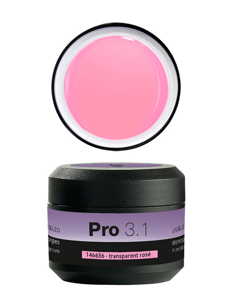 Pro 3.1 Gel Monophase Uv&LED Transparent Rose Peggy Sage 15g