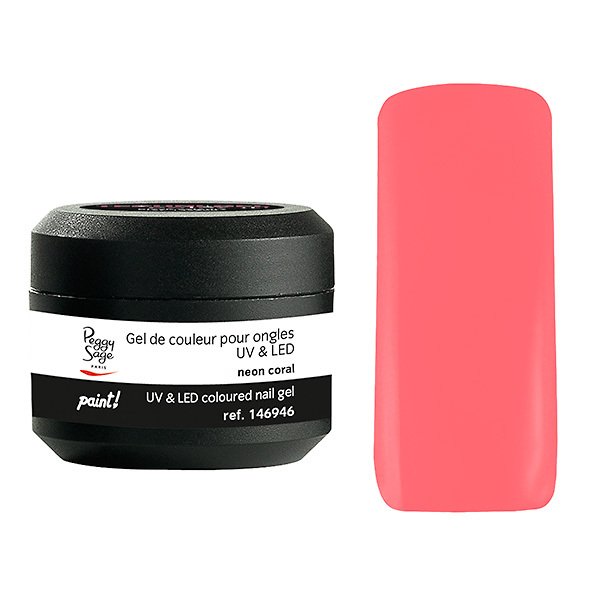 Gel de Couleur pour Ongles Uv&LED Color It Paint Neon Coral Peggy Sage 5g