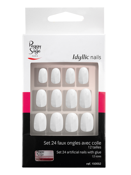 Faux Ongles Idyllic Nails Smart Oval Peggy Sage x 24