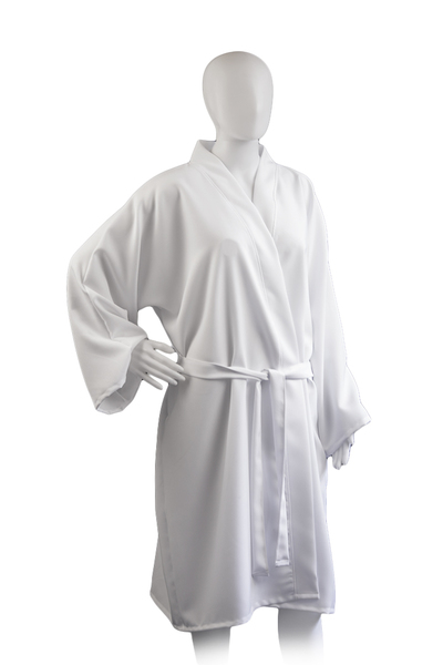 Kimono Rubis Blanc Polyester Mina Raine