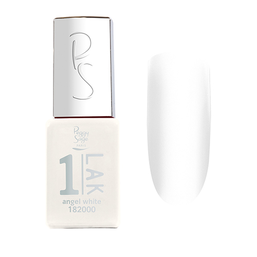 One Lak 1 Step Gel Polish Angel White Peggy Sage 5ml