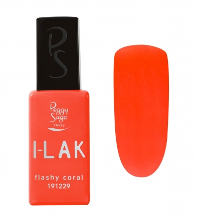 ILak Soak Off Gel Polish Flashy Coral Peggy Sage 11ml