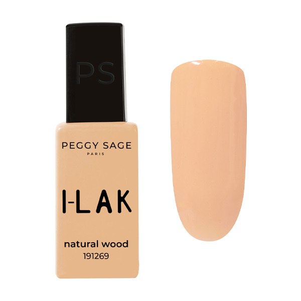 Vernis semi-permanent laqué I-LAK natural wood Peggy Sage 11ml