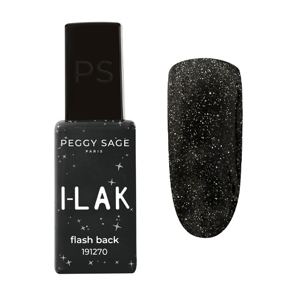 Vernis Semi-Permanent I-LAK Flash Black Peggy Sage 11ml