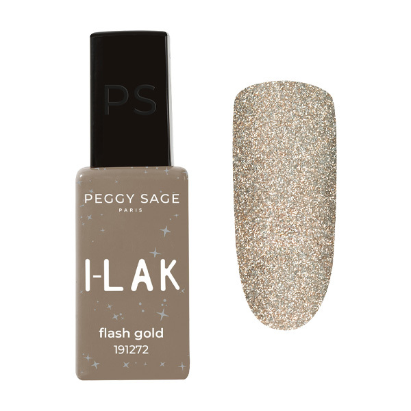 Vernis Semi-Permanent I-LAK Flash Gold Peggy Sage 11ml