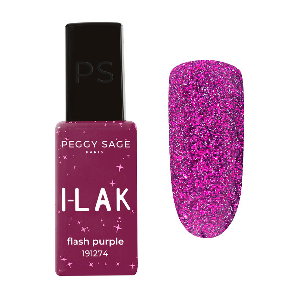 Vernis Semi-Permanent I-LAK Flash Purple Peggy Sage 11ml