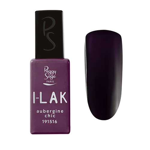 ILak Soak Off Gel Polish aubergine Chic Peggy Sage 11ml