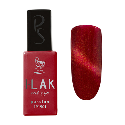 ILak Soak Off Gel Polish Cat Eyes Passion Peggy Sage 11ml
