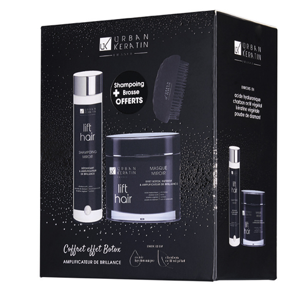 Urban Keratin Coffret Effet Botox Noir Lift Hair 200+200 Ml