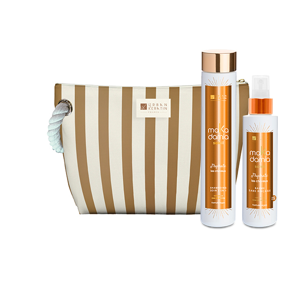 Pochette Routine Shampoing et Spray Solaire Makadamia Soleil