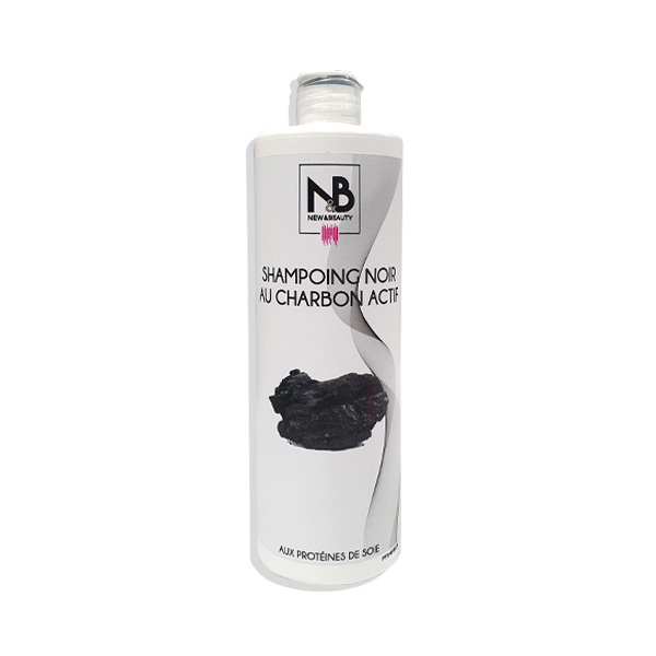 Shampoing Noir au Charbon Actif New & Beauty 500ml