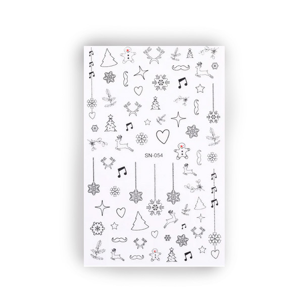 NB DECOR STICKER NOEL PHOSPHORESCENT SN 054 +++
