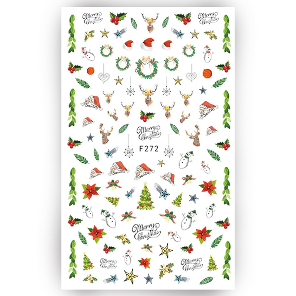 NB DECOR STICKER NOEL F272