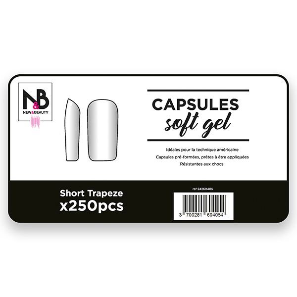 Capsules Soft Gel Short Trapeze x250 New &amp; Beauty