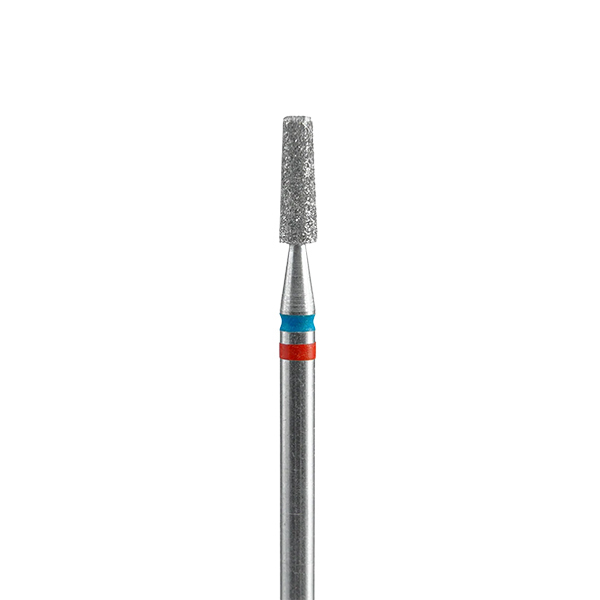 Embout Diamant Duo Cône Rouge-Bleu 2.5mm Staleks