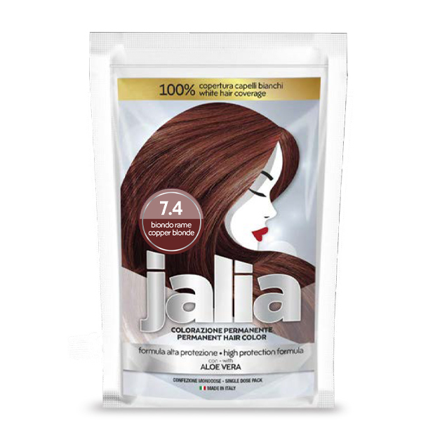 Kit de Coloration Permanente JALIA N°7.4 BLOND Cuivré