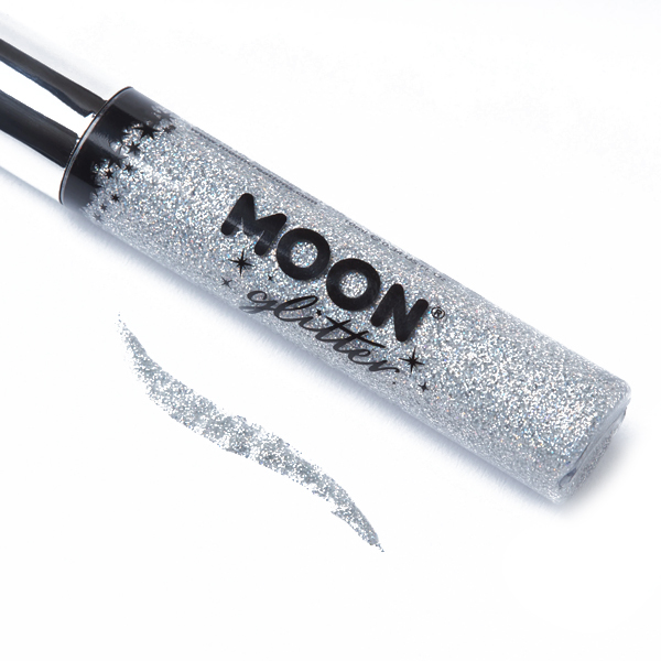 Eye Liner Pailleté Holographique Argenté Moon Creations 10ml