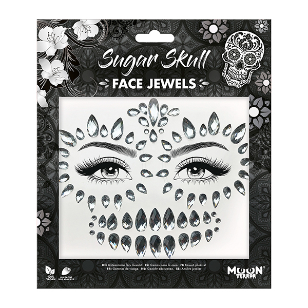 Bijoux Strass Visage Sugar Skull Moon Creations