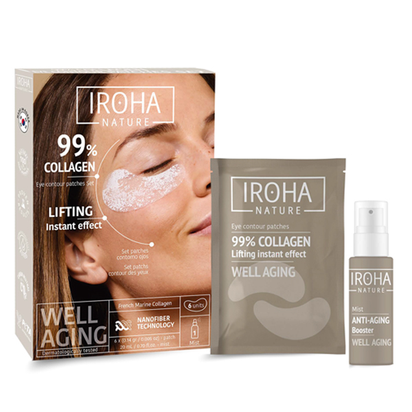 Patchs Anti-age Yeux & Lèvres Iroha 3 Paires