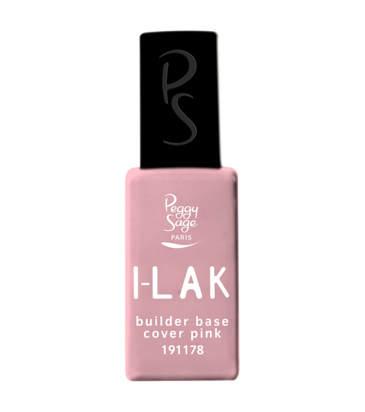 ILak Soak Off Gel Polish Builder Base Rose Cover Pink Peggy Sage 11ml