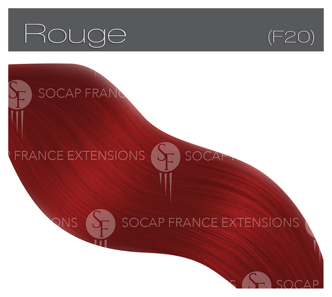 Extensions Adhésives 4 Bandes Rouge