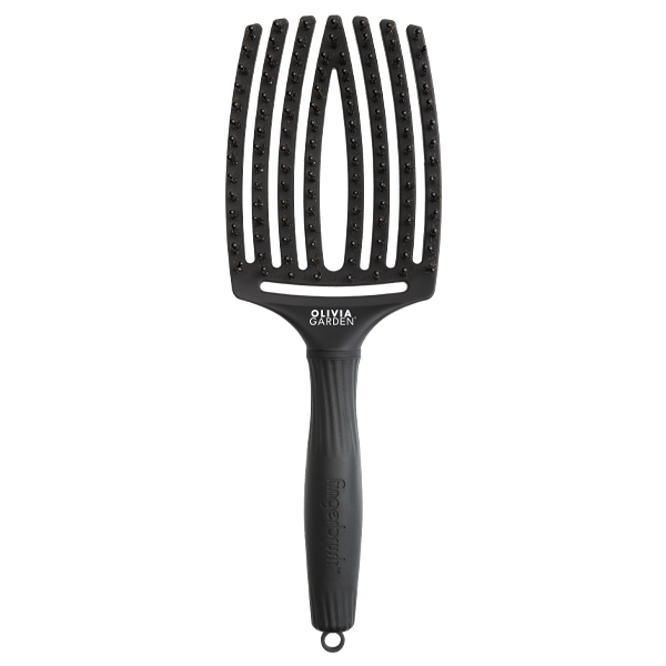 Brosse Fingerbrush Noires Sanglier Nylon Taille L