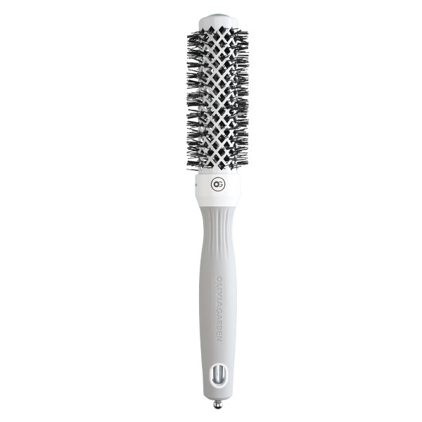 Brosse Expert Shine Blanche &amp; Grise Ø 25 Olivia Garden