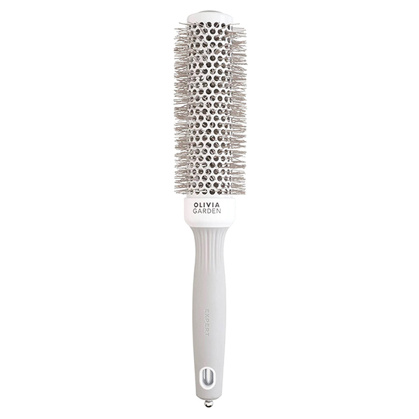 Brosse Brushing Speed XL Blanche et Grise Olivia Garden Ø35mm