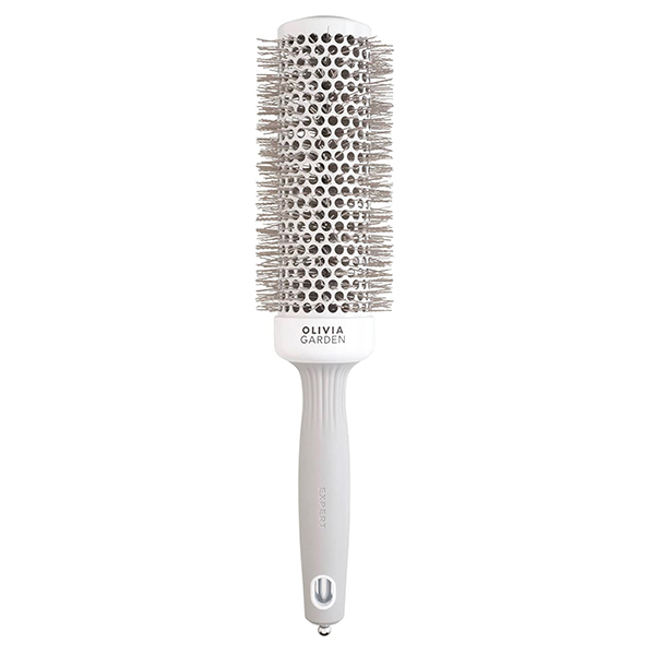 Brosse Brushing Speed XL Blanche et Grise Olivia Garden Ø45mm