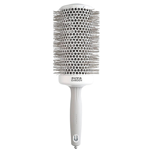 Brosse Brushing Speed XL Blanche et Grise Olivia Garden Ø65mm