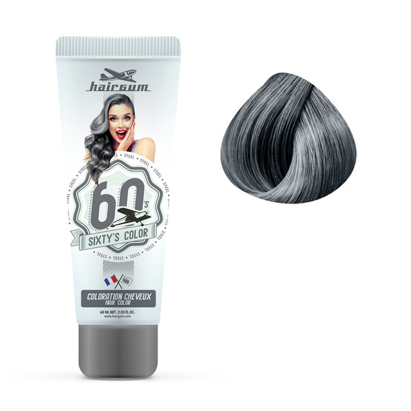 Crème Colorante Sixty's Steel Hairgum 60ml