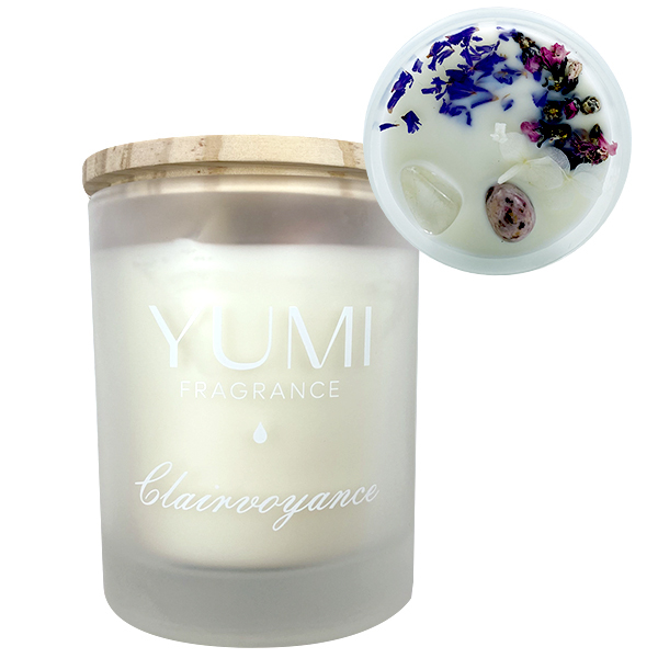 Bougie "Clairvoyance" Senteur fleur de coton Yumi 200g