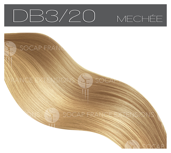 Mèches Cheveux Naturelles Premium DB3/20SoCap